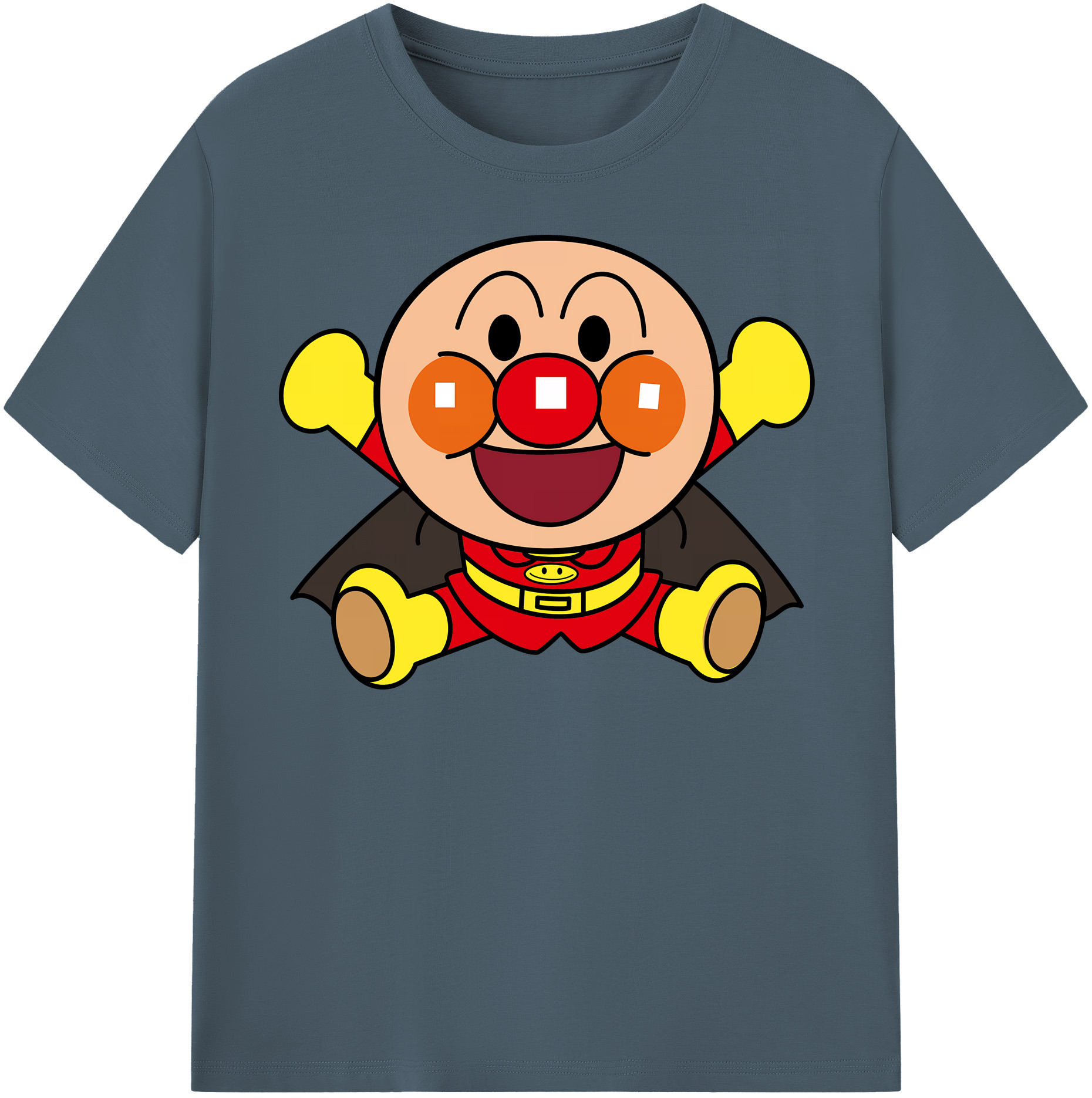（画像用） アンパンマン Anpanman 綿100％半袖Tシャツ（フロントプリント）